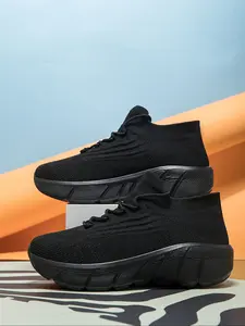 Women's Plus Size Knitted Breathable Running Shoes, New Arrival 2026 Casual Sneakers, Comfortable Athletic Footwear for Daily Wear, Sporty Running Shoes