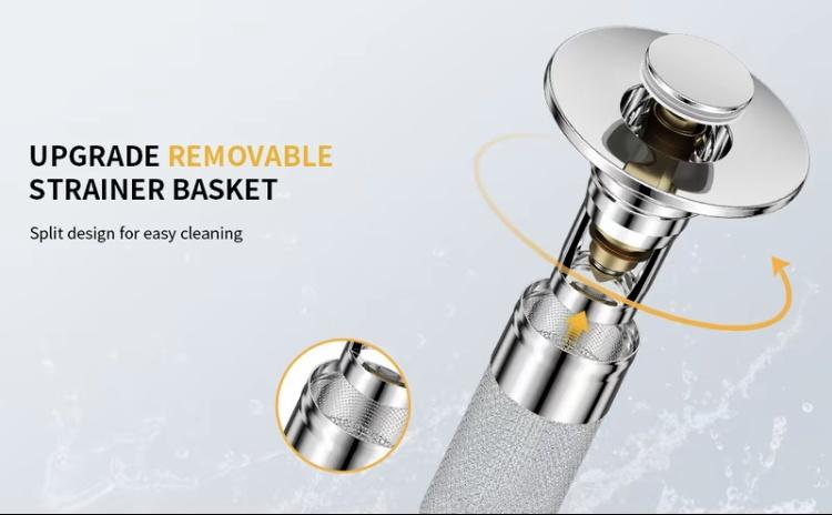 2pcs Bathroom Sink Stopper-Multipurpose Drain Hair Catcher,Portable Shower Drain Hari Stopper,Universal Drain Cover HairFilter for Sink Bathtub Shower