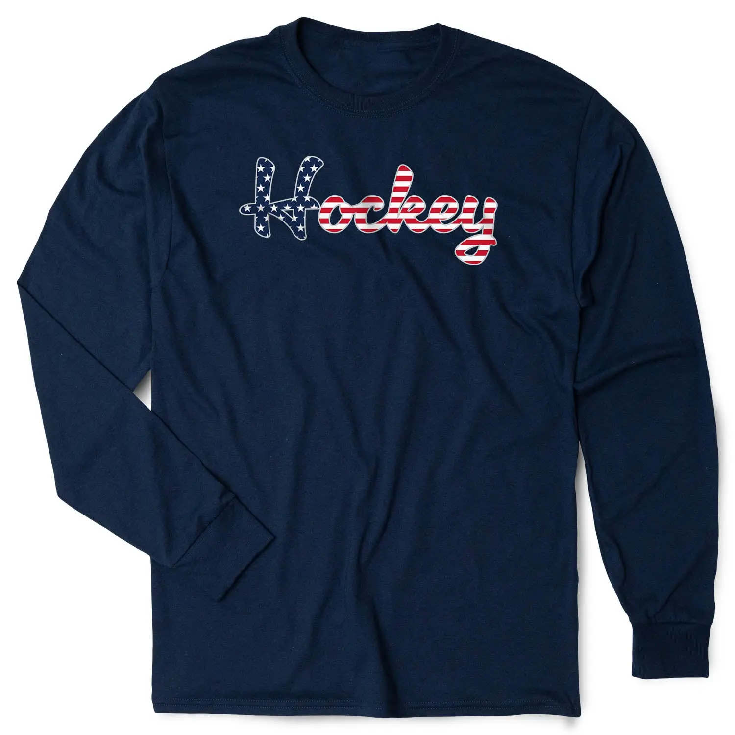 Hockey Tshirt Long Sleeve - Stars & Stripes Hockey