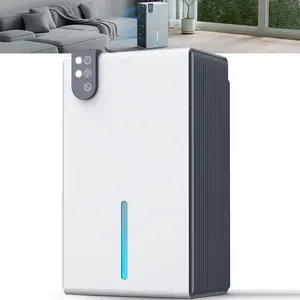 4,500 sq. ft. dehumidifier with reusable 22 pint air filter - for basements, medium to large rooms and bathrooms (white)