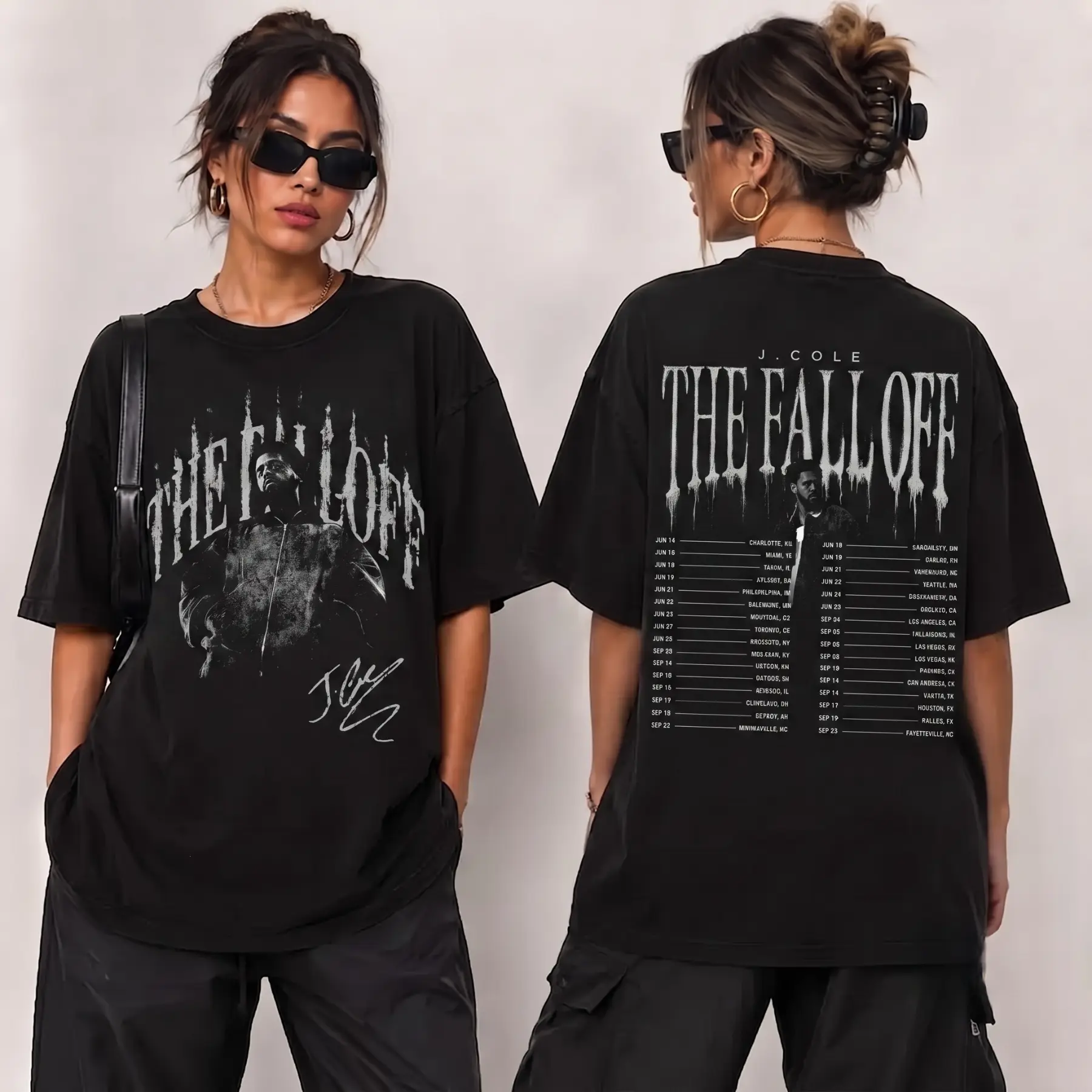 [FREE SHIP] Album Merch Inspired Shirt, J Cole The Fall-Off World Tour 2026 Graphic Tee, Made in USA, 100% Cotton