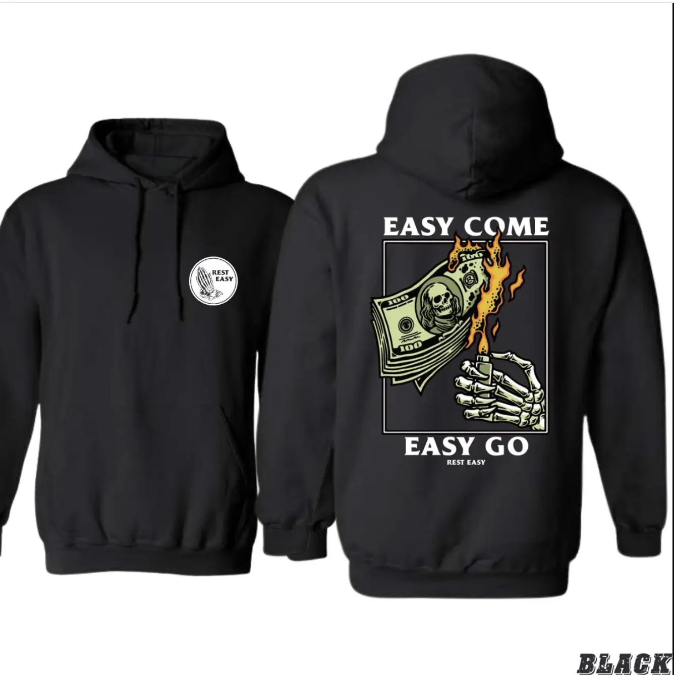 rest easy easy come easy go hoodie - TikTok Shop