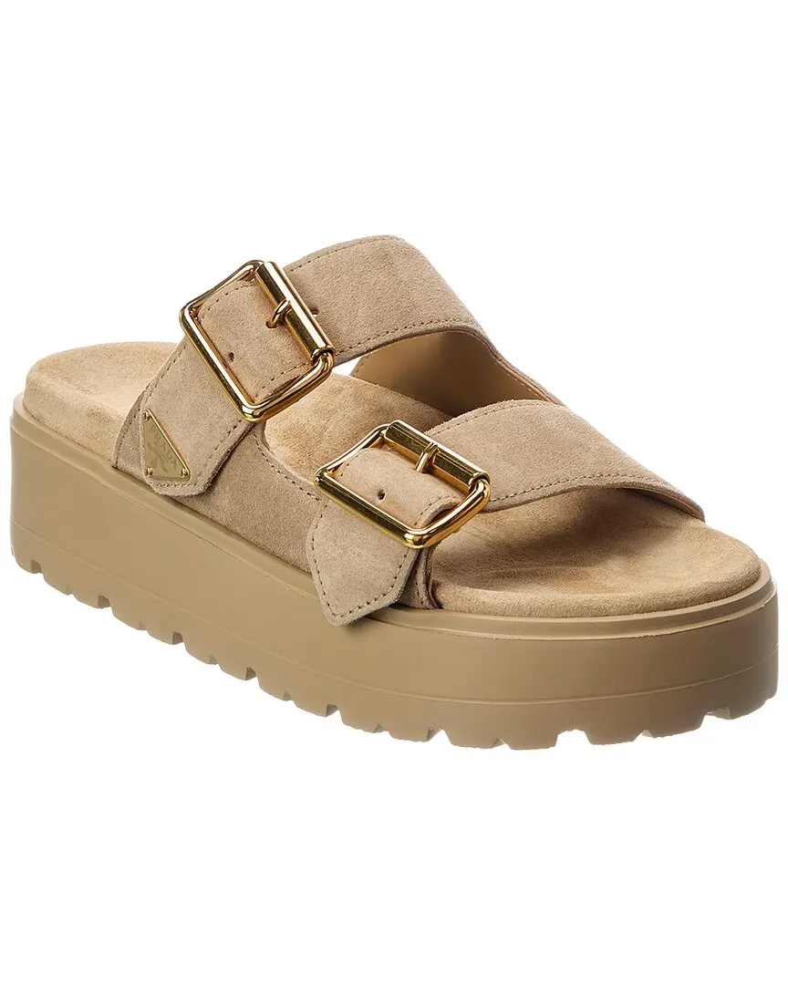 Prada Suede Platform Sandal