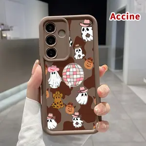 Compatible with Galaxy S24 Plus S25 S23 S22 Ultra S24+ Phone Case Ghostly Cowboy Fantasy Soft TPU Anti-Slip Rugged Durable Phone Cover for Boy
