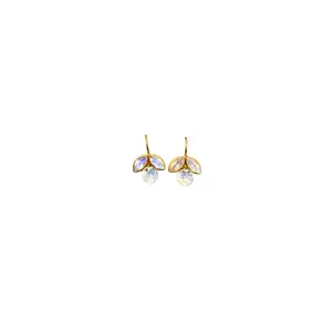 Marie Helene de Taillac Rainbow Moonstone Apple Earrings