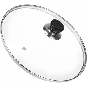 10 Inch Tempered Glass Pan Lid for Skillets, Frying Pan, Cast Iron Wok Pot