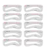 10-Piece Eyebrow Shaping Template Set, Reusable Lightweight Makeup Tools, Cosmetic Tools for Beginners and Professionals, Create Perfect Eyebrow Shapes, Eyebrow Kit, Eyebrow Stencil Kit, Eyebrow Templates, Eyebrow Styling Kit