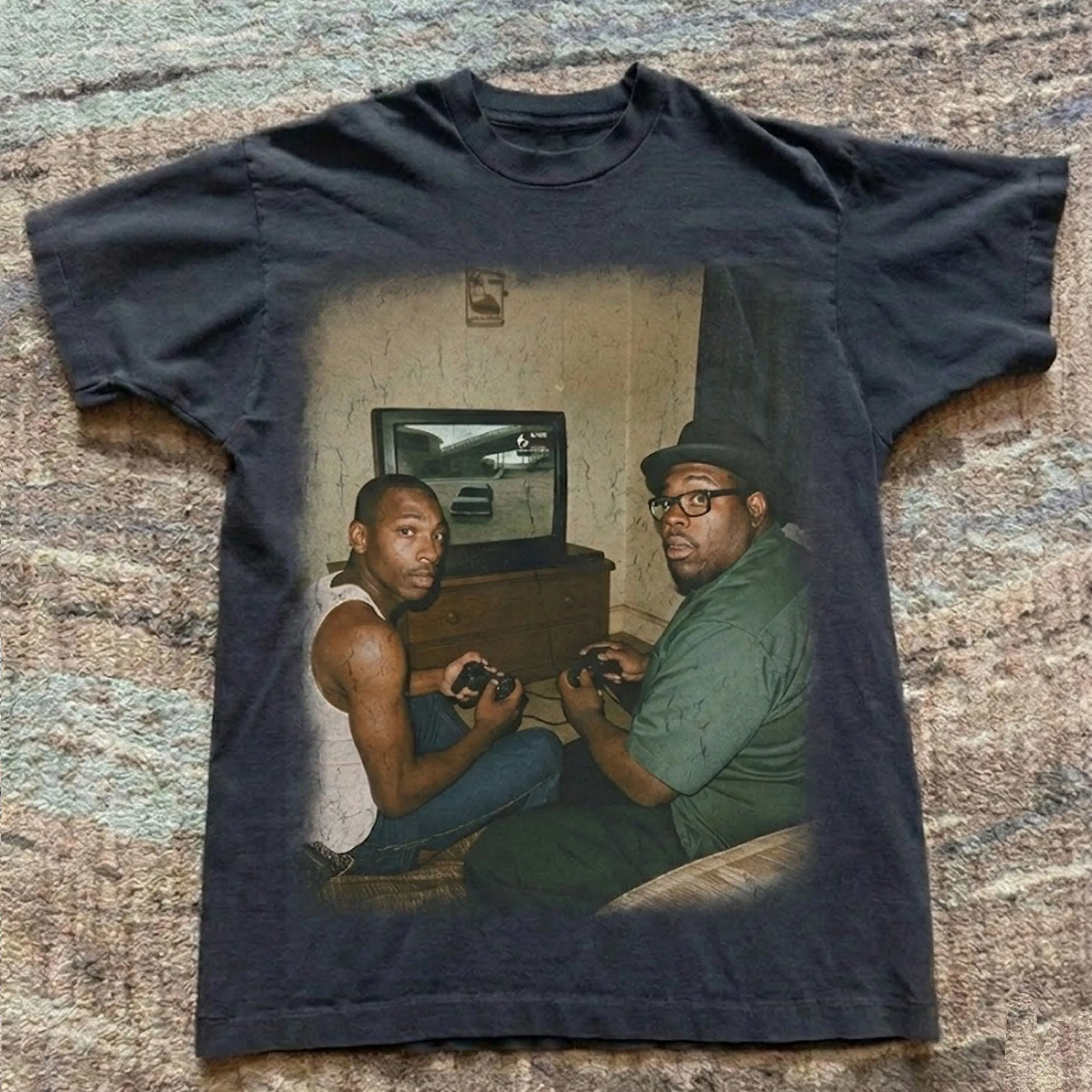 Funny Gamer Streetwear - San Andreas Edition Shirt, Grove Street Legends Graphic Shirt, Funny Meme Gaming Tshirt, Meme Cringe Funny Dumb Shirts, Men's Vintage Casual Trend Shirt Gift For Fans, Gift For Men, Gift For Women