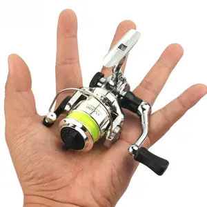 Mini Pocket-Sized Metal Spinning Reel XM100Ⅱ Generation Portable Fishing Reel for Crank Casting