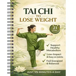 Tai Chi Walking Routine for Elderly, Improve Balance & Reduce Fall Risk, Strengthen Muscles & Exercise Brain, Spiral Bound, Mixed Color Paper