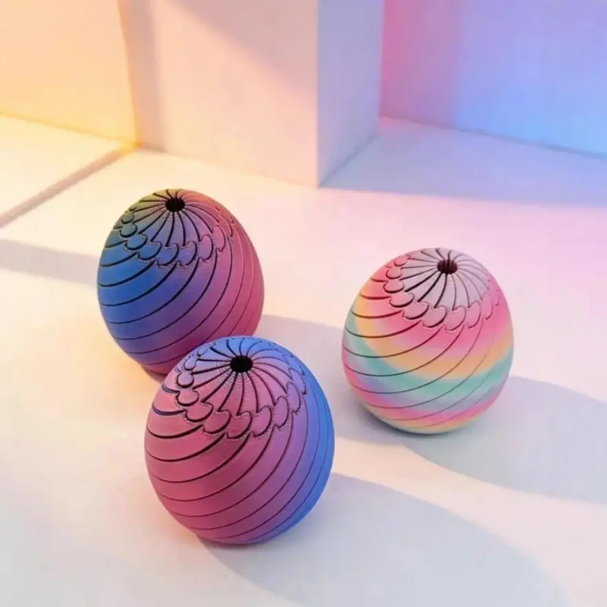 2026 NEW 3D Printed Twisty Fidget Egg Easter Egg Design Fluid Flow Stress Relief Toy, Funny Desktop Ornament for Home Office Fun Relaxation