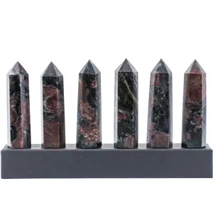 【Star Gate】1count"Striking Garnet Crystal tower- Natural Gemstone Decor | Mysterious & Powerful"