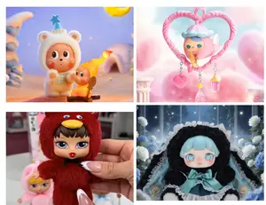 Live streaming Only-(19.9 Cute Plush Or figure+ Bean)Adorable Blind Box-No Box