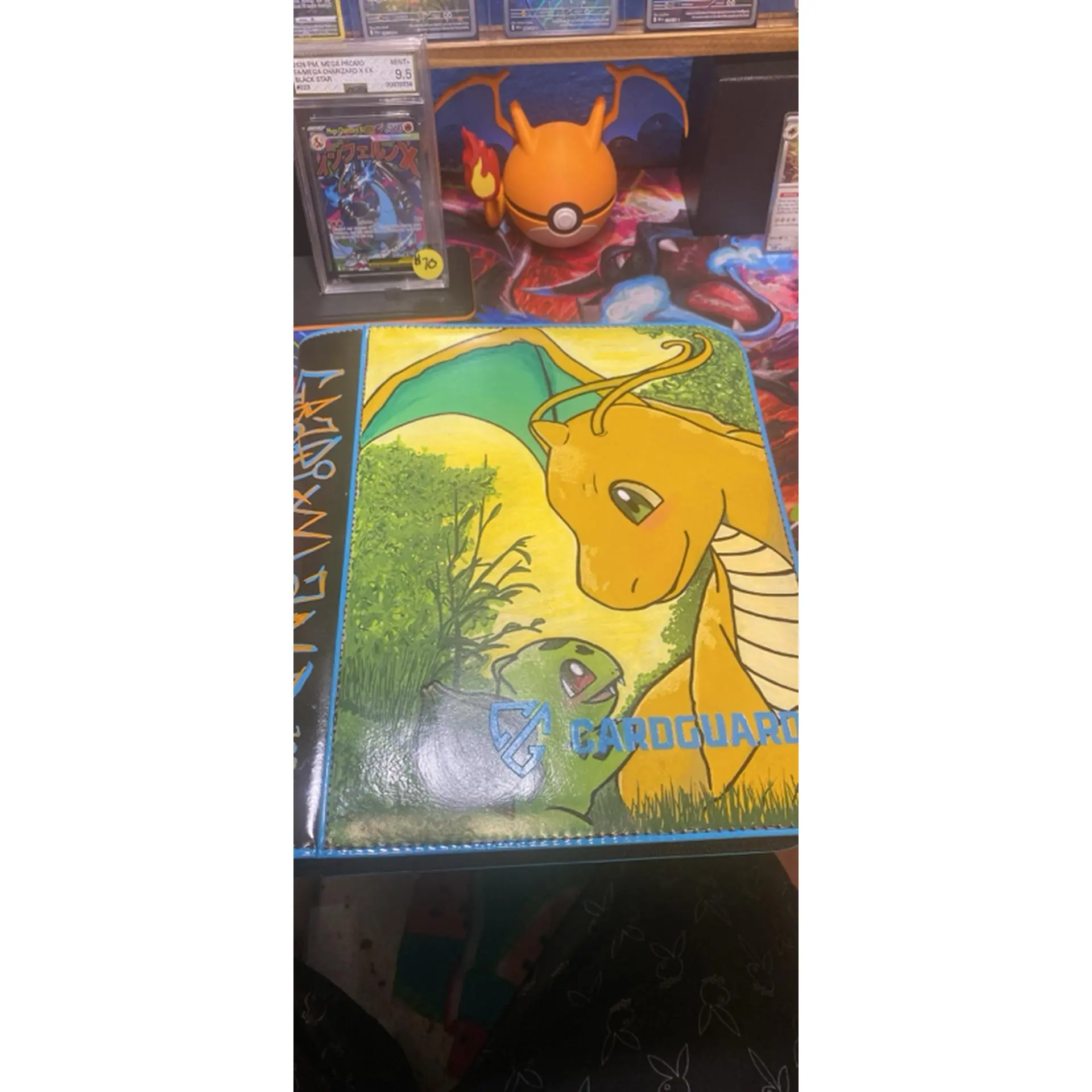 Custom Hand Painted Card Guard Binder - BRAND NEW - GraphixxLand - Pokemon Theme - Collectible