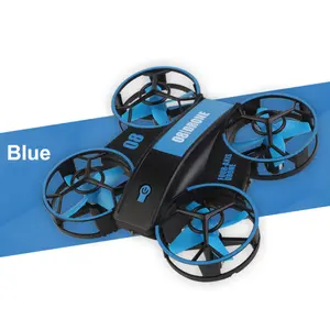 Portable Rechargeable Mini Remote-Controlled Aircraft with Lights, Hovering, Altitude Hold, Handheld UFO Drone, Hand-Thrown Quadcopter Model for Boys, with Charging Function