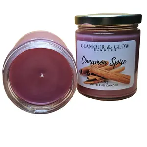 Highly Fragranced Cinnamon Spice Candle for Cozy Home Decor