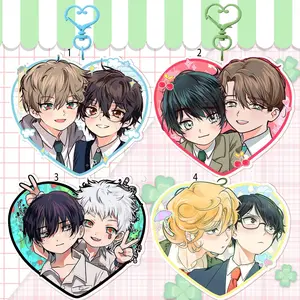 BL Couple Acrylic Keychain – Lost in the Cloud, Summer Hikaru Died, Cherry Magic, Doukyusei & more. Perfect for bags, keys, or as a cute gift.