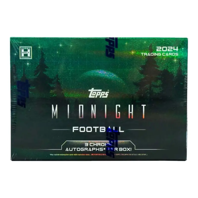 2024 Topps Midnight Football Hobby Box 2024 Topps Midnight Football Hobby Box