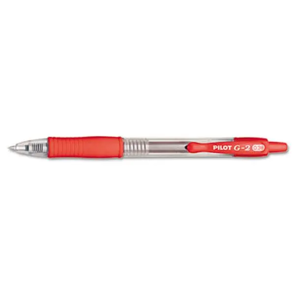 Pilot G2 Retractable Ultra-Fine Roller Ball Pen (Model 31279) - Acid-Free Archival Ink, Smear-Proof, Contoured Rubber Grip, Longer Writing Life - Office Stationery Writing Tool, Refills, Acid-Free Ink
