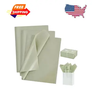 100 Sheets Sage Green Wrapping Tissue Paper for Gift Bags, 14 x 20 Inch