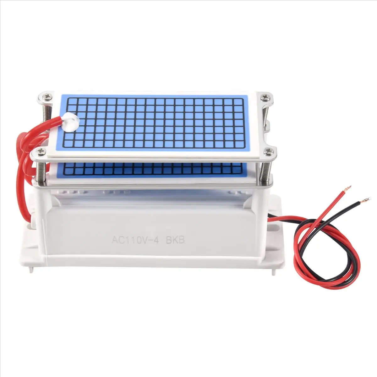 110V Compact Small Size Ozone Generator - 60G/H, 90W, 3.1kv-3.5kv, Quiet Operation, Plastic Body, Efficient Odor Removal for Home Air Treatment, Dishwasher, Dryer Use, Ac110v Input