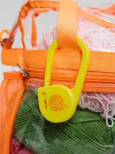 Oversized 3D Printed Stitch Marker Bag Charm, Crochet & Knitting Accessory, Yarn Lover Gift