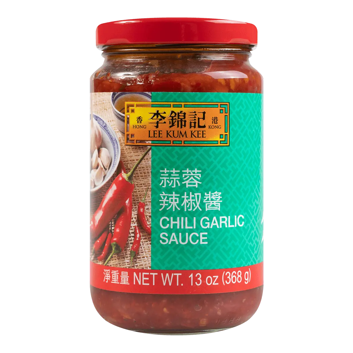 Lee Kum Kee Garlic Chili Sauce 368g - Authentic Hong Kong Style Spicy Condiment for Stir-fry, Dipping, Marinades