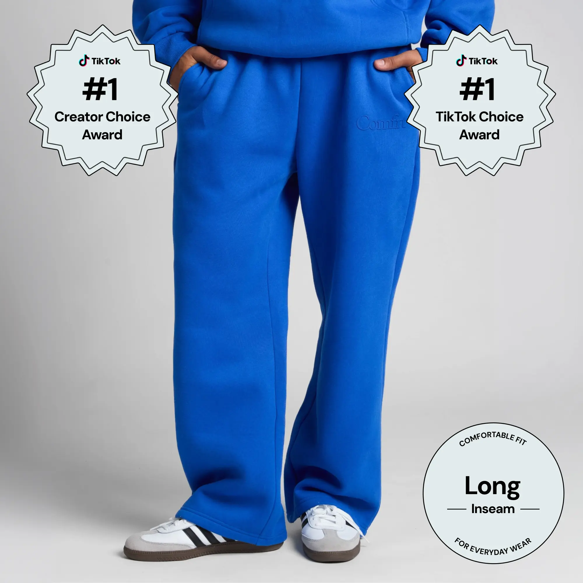 Comfrt | Minimalist Straight Leg Sweatpants - Long | Tall Sweatpants In Heavyweight Fleece