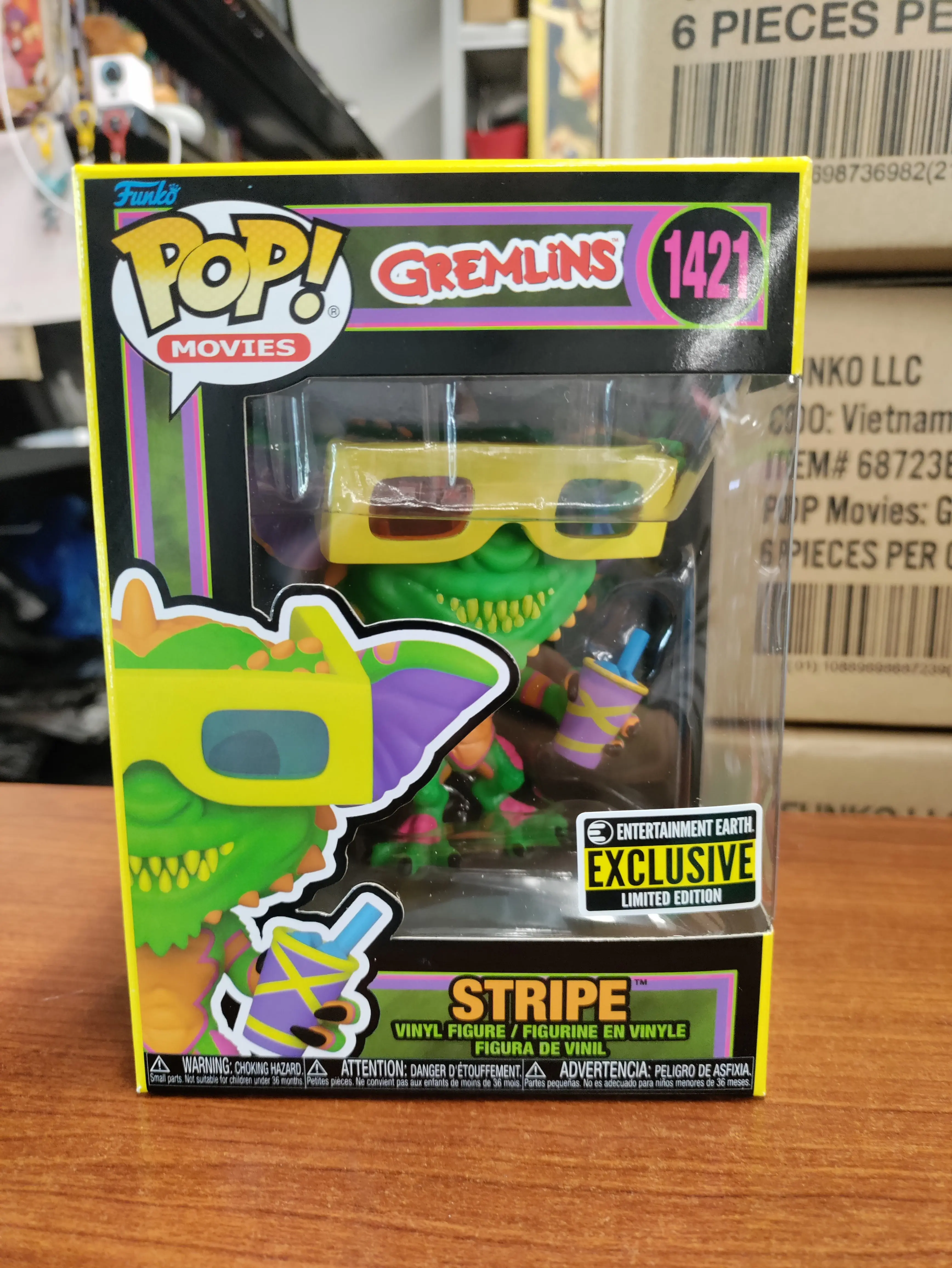 Gremlins Stripe Black Light EE Exclusive Funko Pop