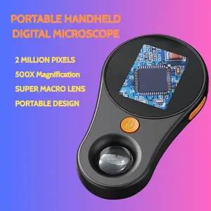 Mini Digital Microscope 500X HD Camera with IPS Display & LED Light for Exploring the Micro World Anywhere
