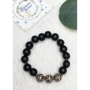 Wooden Bracelets: Black