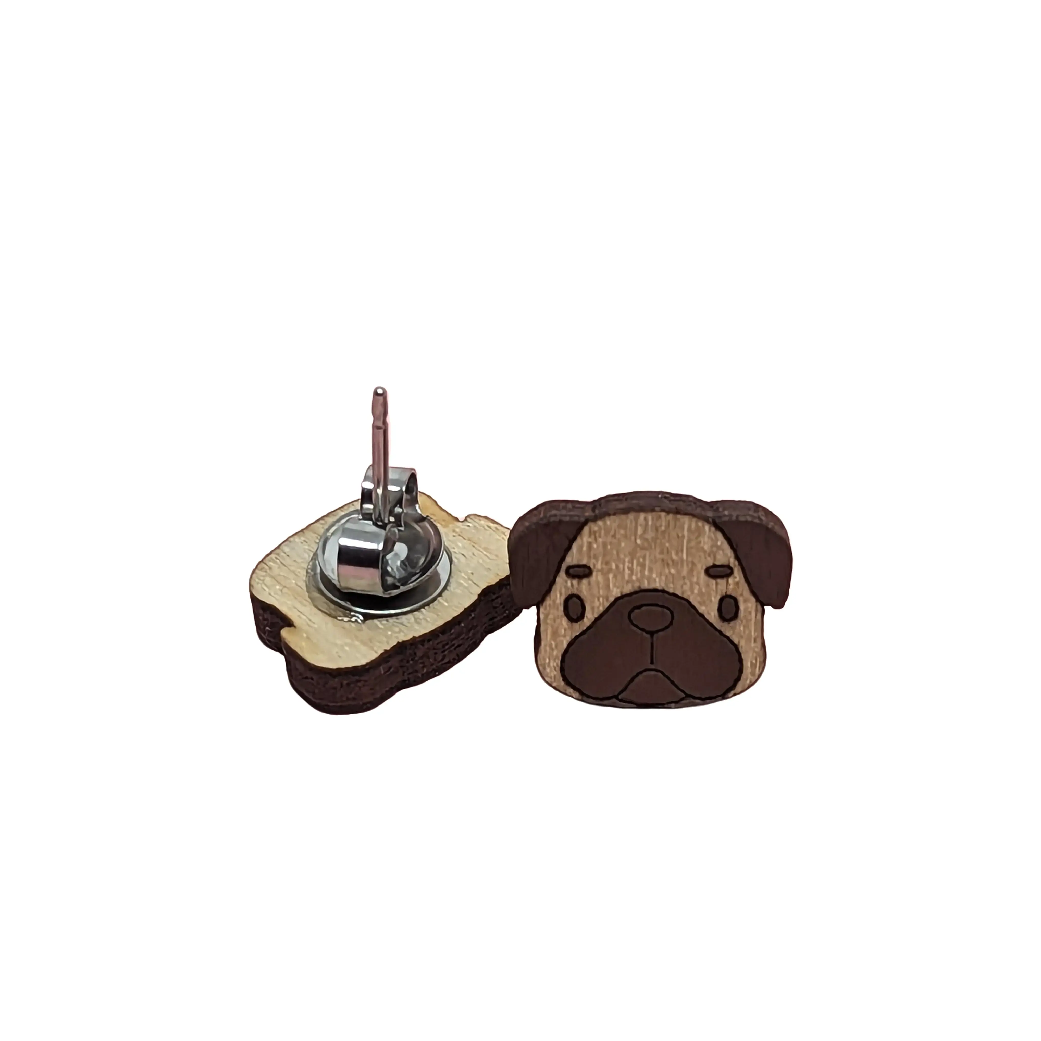 Pug Earrings