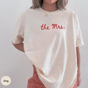 Bride Shirt, Comfort Colors® The MRS T-Shirt, Custom Bride Tee, Wedding Gift for Her, Newlywed Shirt, Bridal Shower Gift, Honeymoon Top