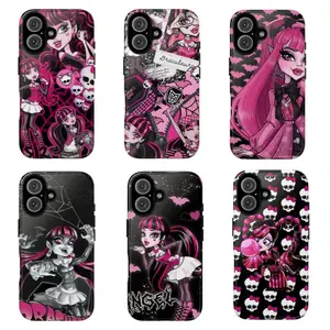 Draculaura -Monster High Gothic Sweet - Cool Phone Case |Compatible for iPhone 17Air 16Promax 15 14 13 12 11 and for Samsung S21-S25| Edgy & Cute Phone Covers for Fans anime cover