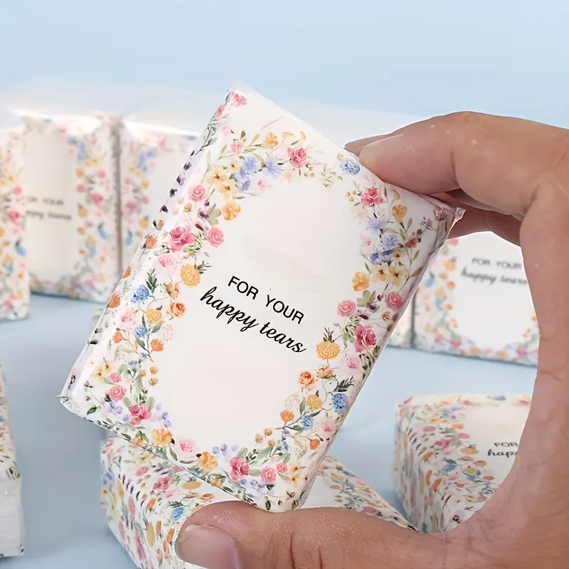 10/20-pack Soft Facial Tissue Packaging, an Ideal Choice for Wedding Party Favors and Ceremonial Gifts, Single Use Tissues, Disposable Tissues, Tissue Paper