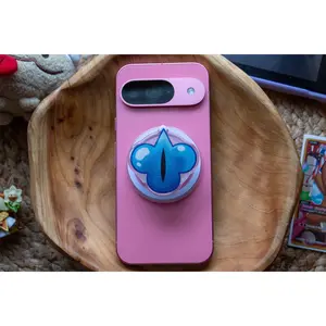 CRK Shadow Milk Beast Jam Phone Grip and Magsafe Converter Base | Cookie Run Kingdom | Glitter Epoxy Front | 2" x 2"