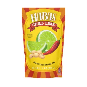 El Alebrije - Chili Lime Habas - Chili Lime Fava Bean 8 oz (227 g) | Delicious Crunchy Mexican Snack