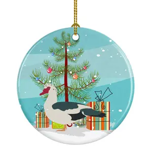 Carolines Treasures  Muscovy Duck Christmas Ceramic Ornament