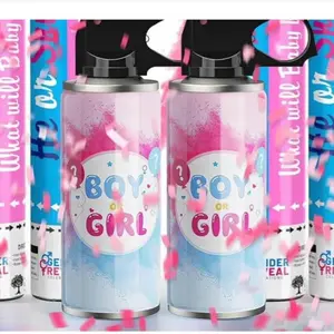 Gender Reveal Extinguisher Set of Two Powder 1 Boy and 1 Girl Reveal Lasts for 6 Seconds Safe Corn Easy to Clean Visual Impact