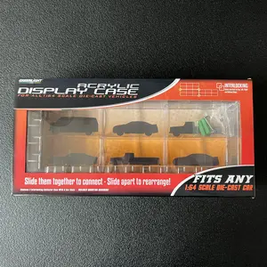 6-Car Connecting Acrylic Case 1:64 Scale Display