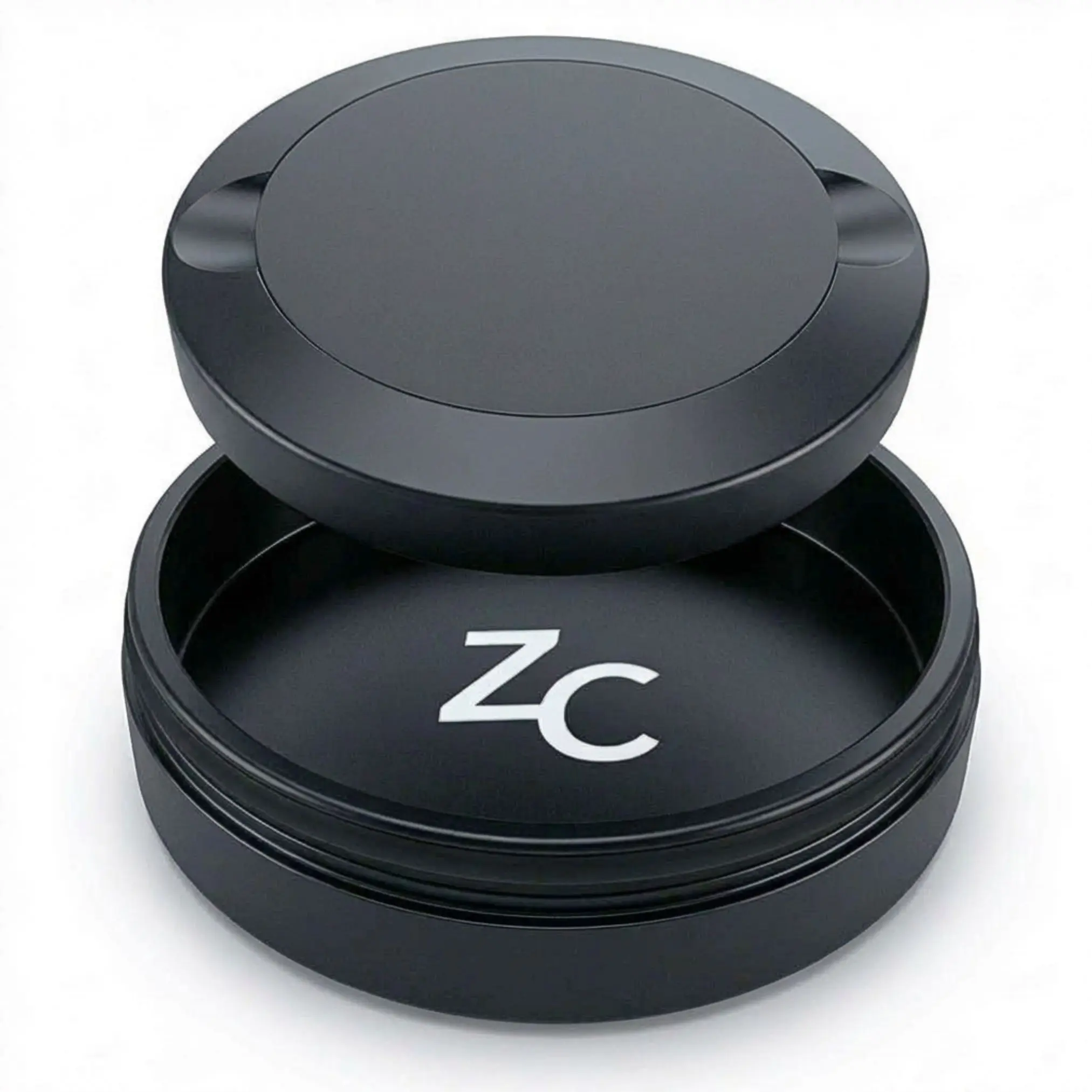 Z Caddy OG: Premium Metal Pouch Can - 3-Piece Can with Built-in Trashcan - Smooth Silicone Seal - Fits 1 Can of Pouches - Easy Open - Airtight for Freshness