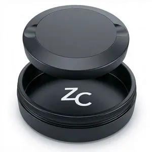 Z Caddy OG: Premium Metal Pouch Can - 3-Piece Can with Built-in Trashcan - Smooth Silicone Seal - Fits 1 Can of Pouches - Easy Open - Airtight for Freshness