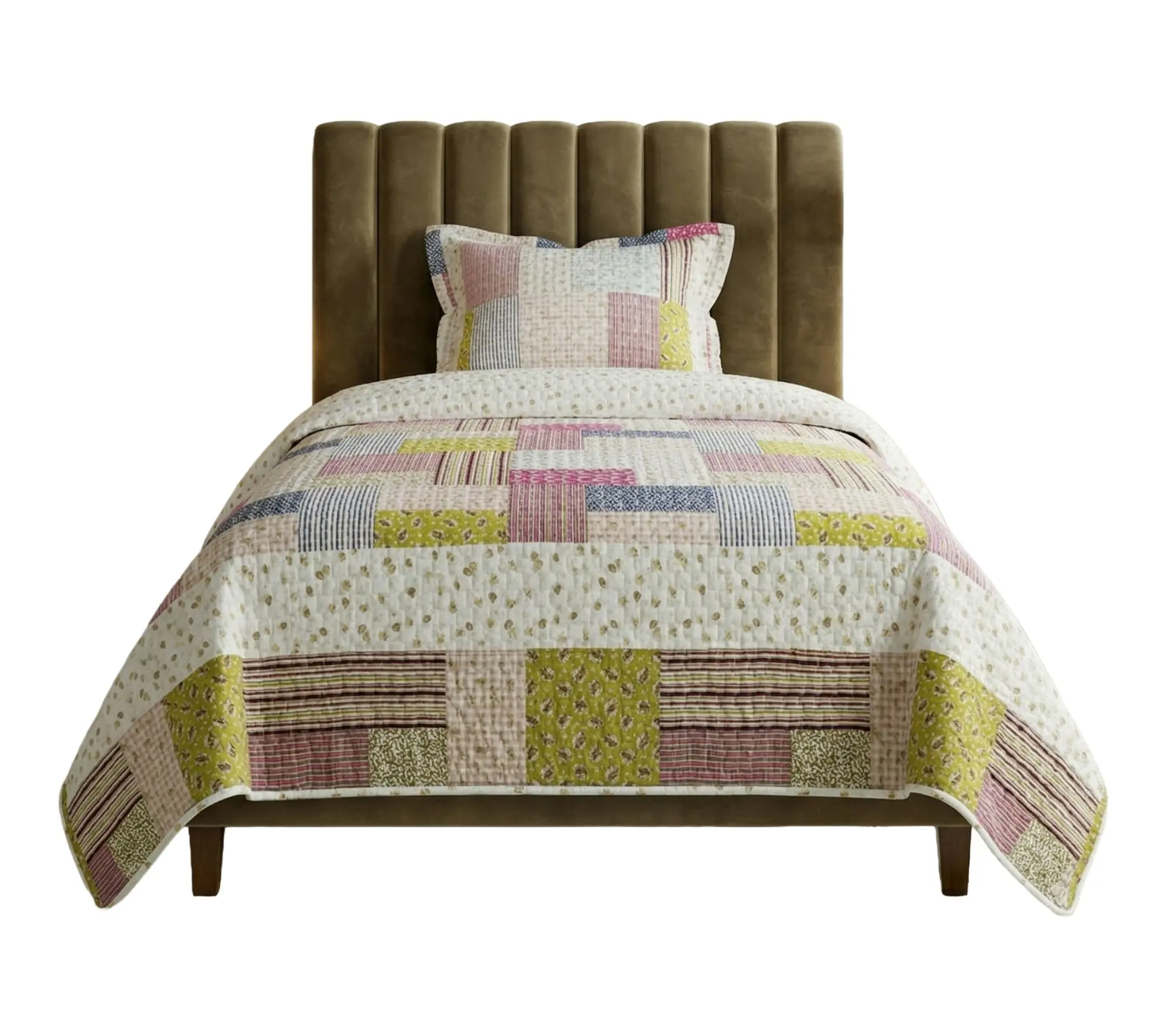 Lavish Home 2-Piece Savannah Classic PatchworkTwin Quilt Set Lavish Home 2-Piece Savannah Classic PatchworkTwin Quilt Set