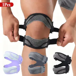 1 Count Adjustable Patellar Knee Brace for Men Women, Patella Tendon Knee Strap with Gel Pad, Lightweight Knee Support Band for Sports, Basketball, Football, Running, Cycling, Volleyball, Tennis, Knee Supporter