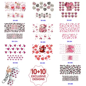 28pcs Set Include 8pcs Mini Cup Keychain Set with 20pcs Sticker Sheets
