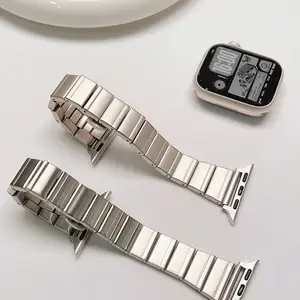 Stainless Steel Band for Apple Watch Series 11 10 9 8 7 6 5 SE 3 2, Light weight Elegant Design Suitable for Women,  Slim Metal Girl Strap, Perfect Gift Idea