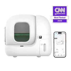 PETKIT PuraMax2 Odorless Automatic Universal Litter White Cat Litter Box Extra Large Self-Cleaning Litter Tray with xSecure/Odor Removal & APP Control