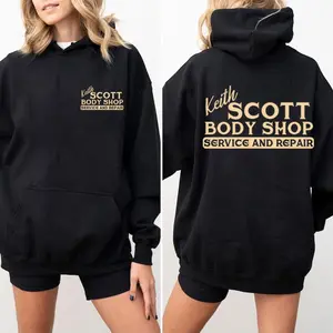 Gold Keith Scott Body Shop Tv Show Pullover One Tree Hill Hoodie Ravens Basketball Sweatshirt 2 Side Print Lucas Nathan Scott Hoodies - Double Sided
