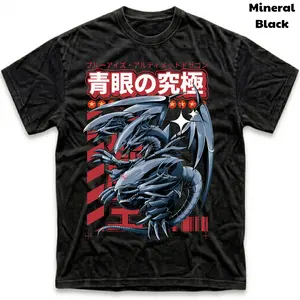 Blue Eyes Ultimate Dragon Vintage Graphic Tees, Anime Tshirt, Yugioh Shirts, Anime Clothing, Unisex Manga Anime Shirt Top Menswear Womenswear