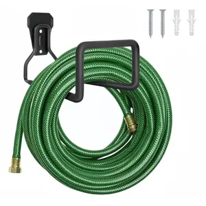 Hose Holder,Heavy Duty Hooks for Hanging, Wall Hooks, Garden Hose Hanger, Wall Mount Hooks,Hose Holders for Outside Garden Expandable Flexible Hose Brand: IBERDE